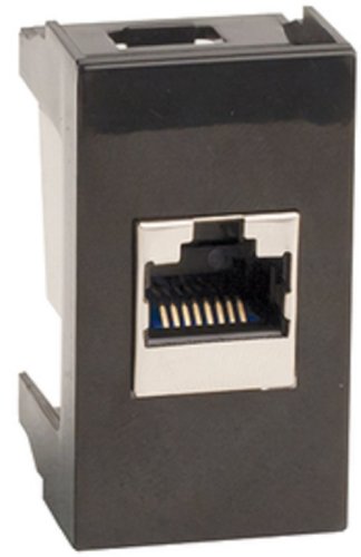 Розетка компьютерная для кабель-канала DKC Viva 1-м. 1 мод. RJ45 5е черный фото Розетка компьютерная для кабель-канала DKC Viva 1-м. 1 мод. RJ45 5е черный картинка